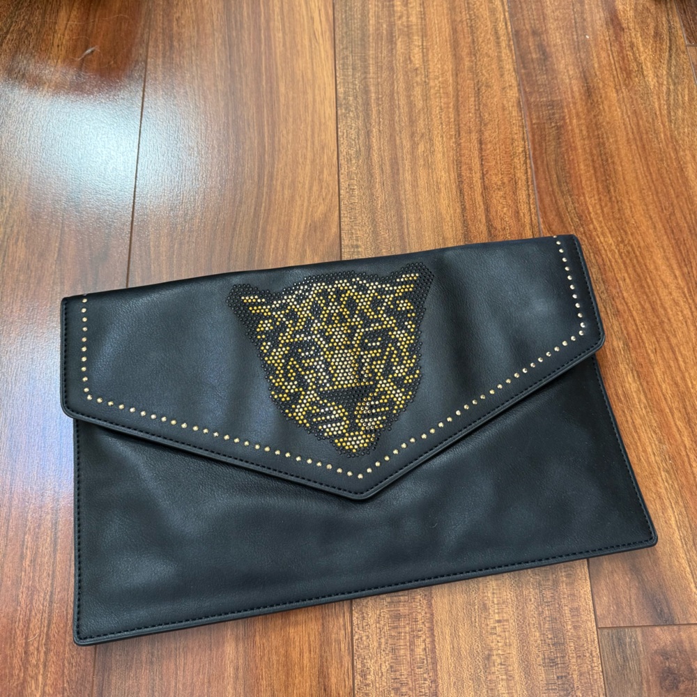Juicy couture Studded Clutch with Gold Accents